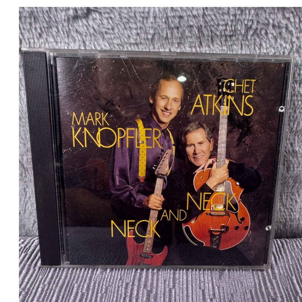Chet Atkins Mark Knopfler Neck and Neck CD 1990 CBS 467435 2 Country Rock Jazz